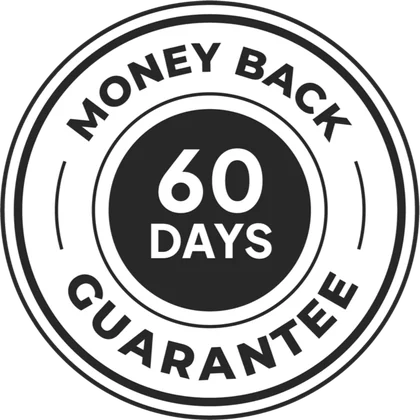 Honeypezil 60-day money-back guarantee badge